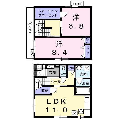 ハイツ エースの間取り