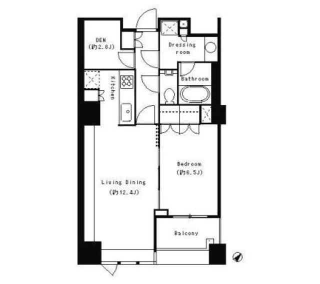 パークキューブ目黒タワーの間取り