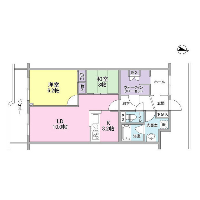 アプリーテ梶ヶ谷の間取り