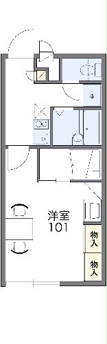 レオパレス愛風の間取り