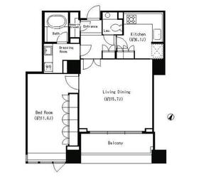 パークキューブ目黒タワーの間取り