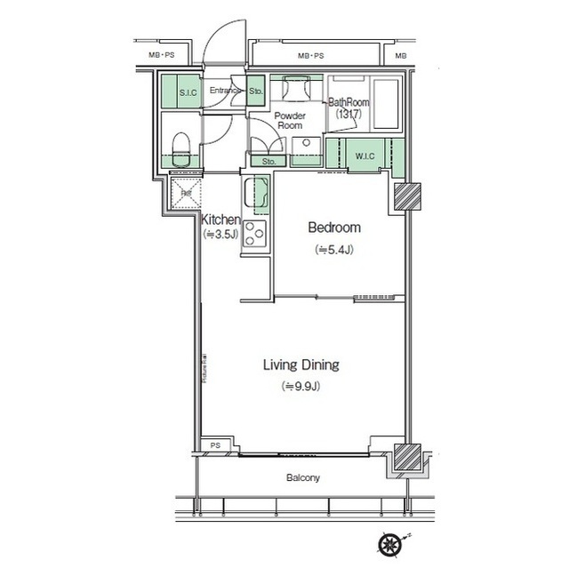SHIBUYA CAST. APARTMENTの間取り