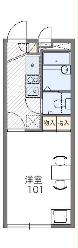 レオパレスシティーハイムの間取り