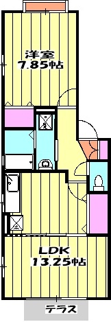 エスポワール Ⅱの間取り