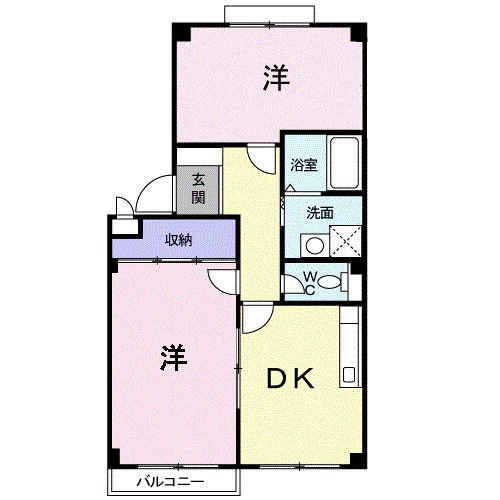 クレセントコーポ藤Ⅰの間取り