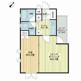 デュオ・スカーラ幡ヶ谷の間取り