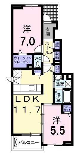 アンジュⅡの間取り