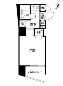 プレール新宿余丁町・902号室の間取り