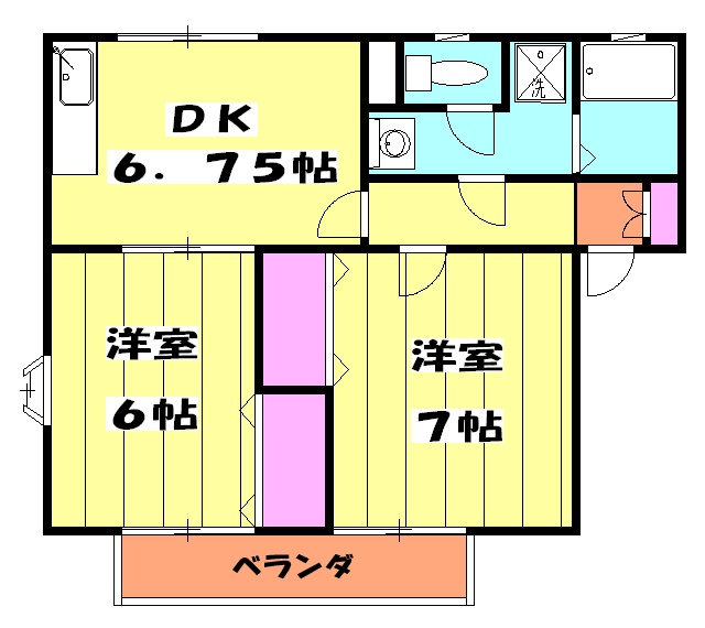 ウィスタリアAの間取り