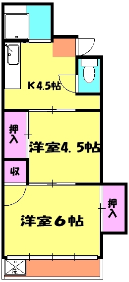 コーエイコーポの間取り