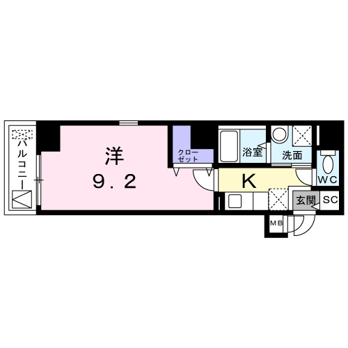 アストル吉敷町の間取り