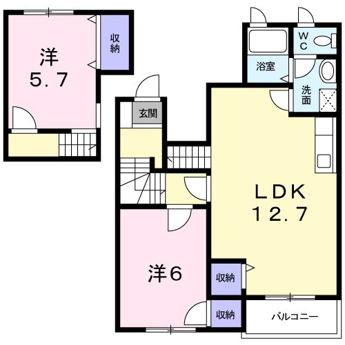 メゾン花水木の間取り