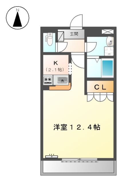 アクアライフ エムズの間取り