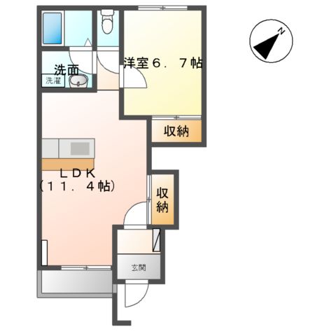 グリーンハイツの間取り