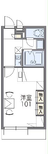 レオパレスヴィバーチェⅡの間取り