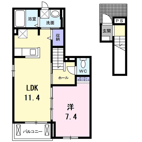 アマルフィ伏見桃山の間取り