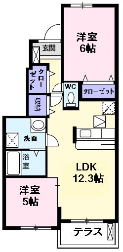 グリーンウッドⅢの間取り