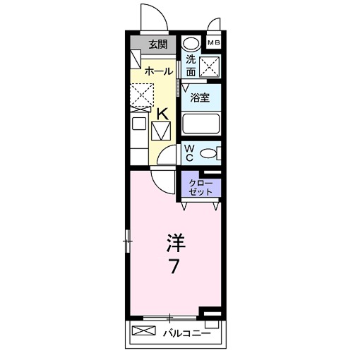 アロッジオ指月の間取り