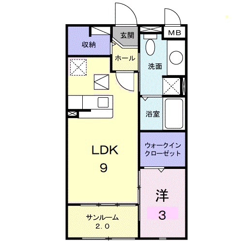 フォルシュ・Mの間取り