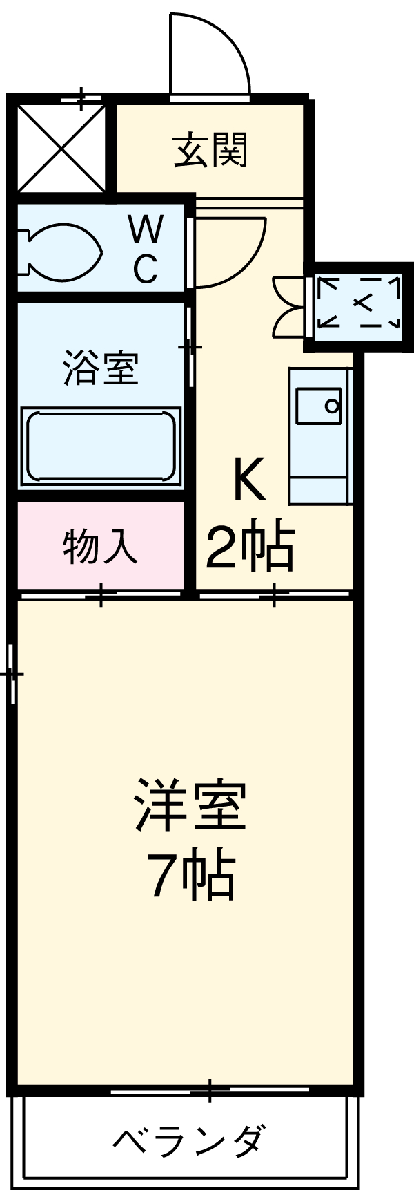 アーバンウェーブ白山の間取り