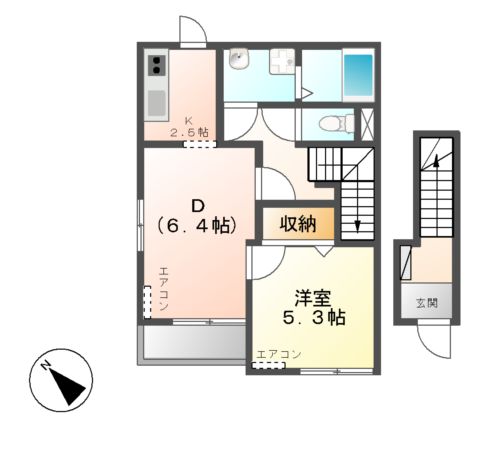 アリエッタ コート Aの間取り