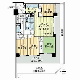 サーパス常盤平の間取り