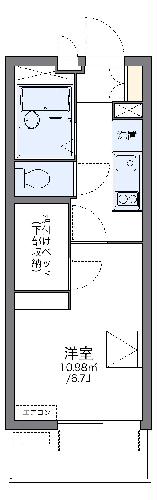 レオパレスクローバーの間取り