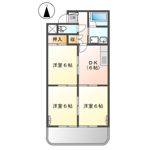 スピカ小柳の間取り