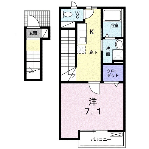 メゾン ラ リーブの間取り