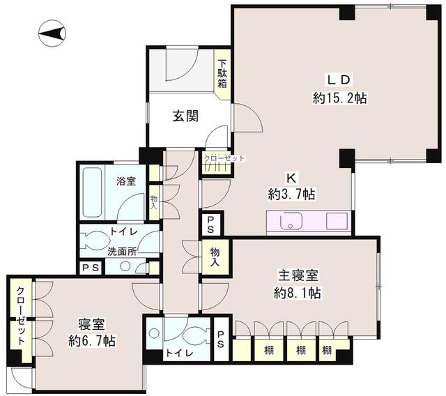 ライトウェル高輪の間取り