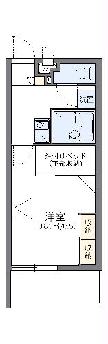 レオパレス新都心Ⅱの間取り