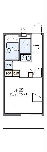 レオパレスカルーナの間取り