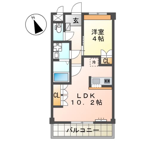 カーサ・ヴィバーチェの間取り