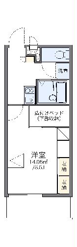 レオパレス駒場の間取り