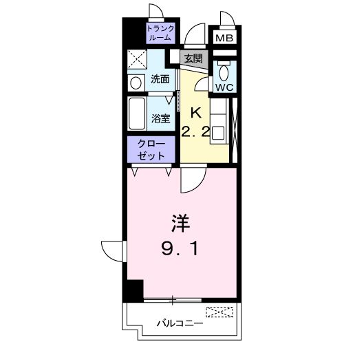 プラシード カーサの間取り