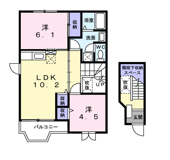 プレイン・ハウスの間取り