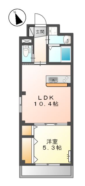 K ハウス Ⅱの間取り