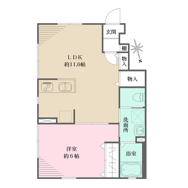 セントラル萩中の間取り