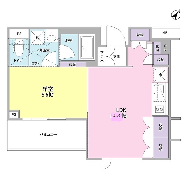 スタイリオ中延ⅡWESTの間取り