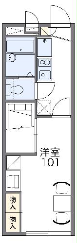 レオパレスミラドール細谷の間取り