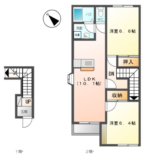 Green town Ⅱの間取り