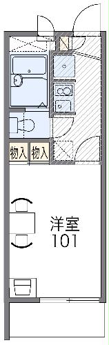 レオパレス待兼キャンパスの間取り