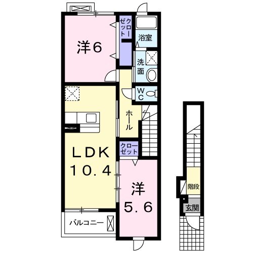 サンビレッジ 伊倉Ⅱの間取り