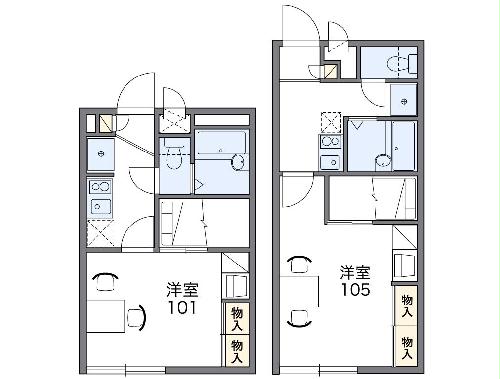 レオパレスかつらぎの間取り