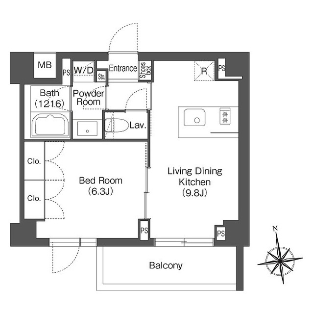 CONTRAL nakameguroの間取り