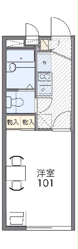 レオパレスグリーンコーポ多摩の間取り