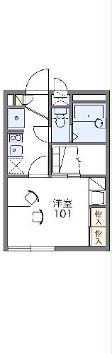 レオパレス椎の実2の間取り