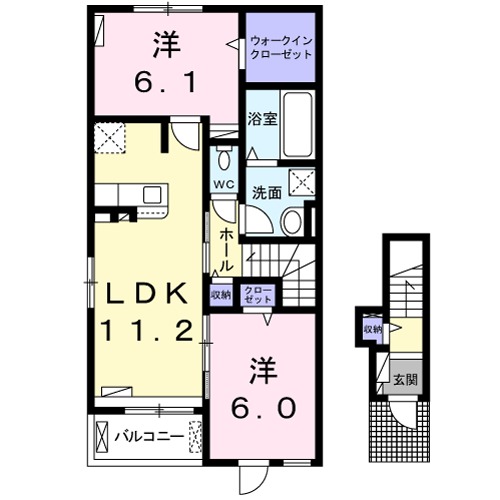 ヌーベルメゾンBの間取り