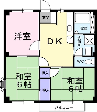 サンシティカームの間取り