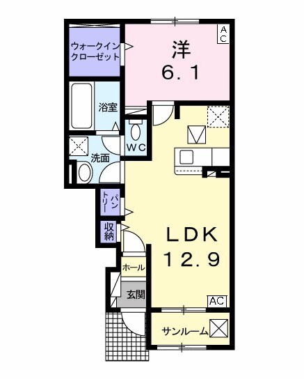 ヒーリングハウスⅡの間取り